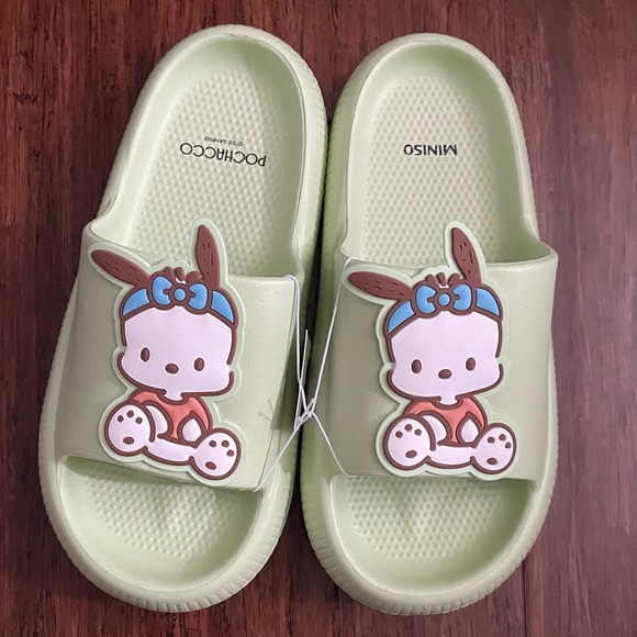 Sanrio Shoes - NWT Pochacco Sanrio Shower Slipper Slide Shoes Sz 37-38 Kawaii HelloKitty Friend